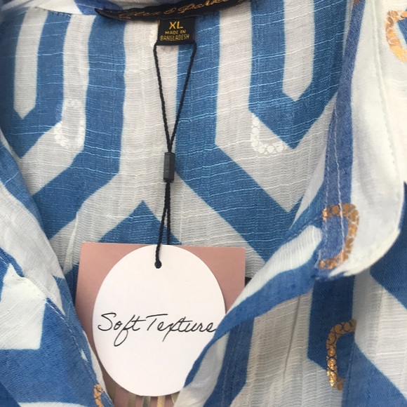 Alex&parker blue/gold dress - Picture 4 of 11